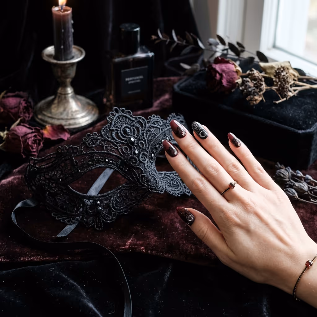 Haunting Chic: Elegant Gothic Nail Art Trends